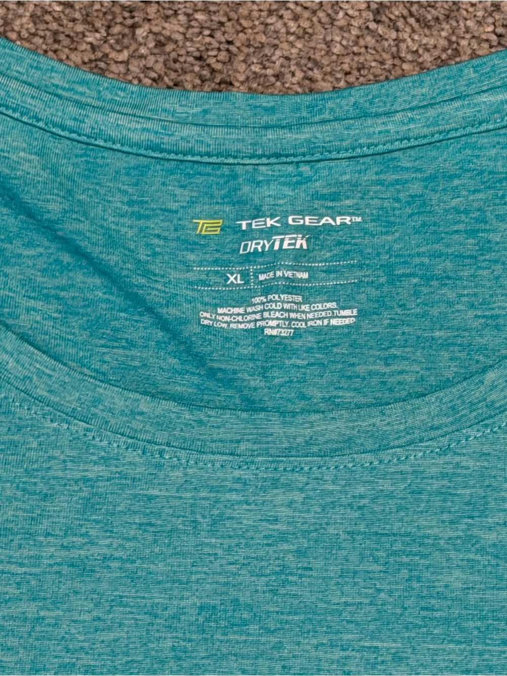 Women’s Short Sleeve Active Tee in Teal tek gear - Picture 2 of 3